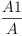 
\label{eq5}\frac{A 1}{A}