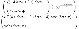 
\label{eq9}{\left({\left({
\begin{array}{@{}l}
\displaystyle
{{\left(-{4 \  beta}+{2 \  i}\right)}\  delta}- 
\
\
\displaystyle
{2 \  i \  beta}+ 3 
