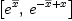 
\label{eq5}\left[{{e}^{\overline x}}, \:{{e}^{-{\overline x}+ x}}\right]