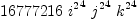
\label{eq26}{16777216}\ {{i^{2}}^4}\ {{j^{2}}^4}\ {{k^{2}}^4}