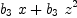 
\label{eq31}{{b_{3}}\  x}+{{b_{3}}\ {{z}^{2}}}