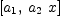 
\label{eq3}\left[{a_{1}}, \:{{a_{2}}\  x}\right]