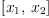 
\label{eq3}\left[{x_{1}}, \:{x_{2}}\right]