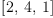 
\label{eq22}\left[ 2, \: 4, \: 1 \right]