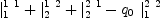 
\label{eq12}{|_{1}^{1 \  1}}+{|_{2}^{1 \  2}}+{|_{2}^{2 \  1}}-{{q_{0}}\ {|_{1}^{2 \  2}}}