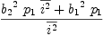 
\label{eq42}\frac{{{{b_{2}}^{2}}\ {p_{1}}\ {\overline{i^{2}}}}+{{{b_{1}}^{2}}\ {p_{1}}}}{\overline{i^{2}}}