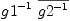 
\label{eq38}{{g 1}^{- 1}}\ {\overline{{g 2}^{- 1}}}