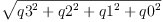 
\label{eq7}\sqrt{{{q 3}^{2}}+{{q 2}^{2}}+{{q 1}^{2}}+{{q 0}^{2}}}