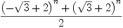 \displaylines{\qdd
\frac{\(-
        \sqrt{3}
        +2
      