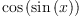 
\label{eq2}\cos \left({\sin \left({x}\right)}\right)