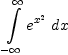 
\label{eq1}
\int\limits_{-\infty}^{\infty}{e^{x^2}\ dx}
