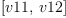 
\label{eq18}\left[ v 11, \: v 12 \right]