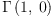 
\label{eq17}\Gamma \left({1, \: 0}\right)