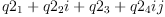 
\label{eq23}{q 2_{1}}+{{q 2_{2}}i}+{{{q 2_{3}}+{{q 2_{4}}i}}j}