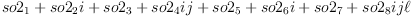 
\label{eq48}{so 2_{1}}+{{so 2_{2}}i}+{{{so 2_{3}}+{{so 2_{4}}i}}j}+{{{so 2_{5}}+{{so 2_{6}}i}+{{{so 2_{7}}+{{so 2_{8}}i}}j}}� �}