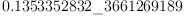
\label{eq4}0.1353352832 \<u> 3661269189