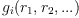 g_i(r_1,r_2, ...)