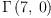 
\label{eq18}\Gamma \left({7, \: 0}\right)