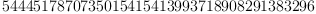 
\label{eq1}5444517870735015415413993718908291383296