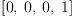 
\label{eq4}\left[ 0, \: 0, \: 0, \: 1 \right]