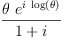 
\label{eq1}\frac{�� \ {{e}^{i \ {\log \left({��}\right)}}}}{1 + i}