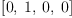 
\label{eq2}\left[ 0, \: 1, \: 0, \: 0 \right]