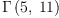 
\label{eq16}\Gamma \left({5, \:{11}}\right)