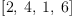 
\label{eq7}\left[ 2, \: 4, \: 1, \: 6 \right]