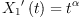 
\label{eq7}{{{X_{1}}'}\left({t}\right)}={{t}^{\alpha}}