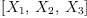 
\label{eq6}\left[{X_{1}}, \:{X_{2}}, \:{X_{3}}\right]