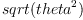 sqrt(theta^2)