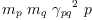 
\label{eq28}{m_{p}}\ {m_{q}}\ {{��_{pq}}^{2}}\  p