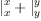 
\label{eq11}{|_{x}^{x}}+{|_{y}^{y}}