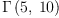 
\label{eq15}\Gamma \left({5, \:{10}}\right)