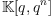 \mathbb K[q, q^n]