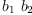 
\label{eq7}{b_{1}}\ {b_{2}}