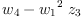 
\label{eq6}{w_{4}}-{{{w_{1}}^{2}}\ {z_{3}}}