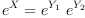 
\label{eq62}{{e}^{X}}={{{e}^{Y_{1}}}\ {{e}^{Y_{2}}}}