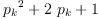 
\label{eq2}{{p_{k}}^{2}}+{2 \ {p_{k}}}+ 1