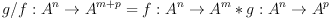
g/f : A^n \to A^{m+p} = f:A^n \to A^m <em> g:A^n \to A^p
