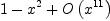 
\label{eq67}1 -{{x}^{2}}+{O \left({{x}^{11}}\right)}