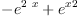 
\label{eq1}-{{e}^{2 \  x}}+{{{e}^{x}}^{2}}