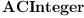 
\label{eq1}\hbox{\axiomType{ACInteger}\ }