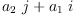 
\label{eq10}{{a_{2}}\  j}+{{a_{1}}\  i}