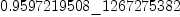 
\label{eq9}0.9597219508 \<u> 1267275382