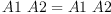 
\label{eq1}{A 1 \  A 2}={A 1 \  A 2}