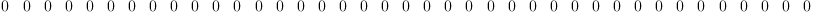 
\label{eq14}\begin{array}{@{}l}
\displaystyle
{{\left[ 
\begin{array}{cccccccccccccccccccccccccccccccccccccccccccccccccccccccccccccccc}
0 & 0 & 0 & 0 & 0 & 0 & 0 & 0 & 0 & 0 & 0 & 0 & 0 & 0 & 0 & 0 & 0 & 0 & 0 & 0 & 0 & 0 & 0 & 0 & 0 & 0 & 0 & 0 & 0 & 0 & 0 & 0 & 0 & 0 & 0 & 0 & 0 & 0 & 0 & 0 & 0 & 0 & 0 & 0 & 0 & 0 & 0 & 0 & 0 & 0 & 0 & 0 & 0 & 0 & 0 & 0 & 0 & 0 & 0 & 0 & 0 & 0 & 0 & 0 
