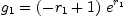 
\label{eq102}{g_{1}}={{\left(-{r_{1}}+ 1 \right)}\ {{e}^{r_{1}}}}