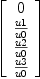 
\label{eq24}\left[ 
\begin{array}{c}
0 
\
{u 1 \over u 0}
\
{u 2 \over u 0}
\
{u 3 \over u 0}
