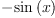 
\label{eq18}-{\sin \left({x}\right)}